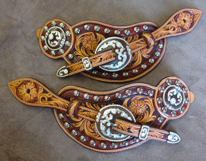 Fancy Spotted spur straps