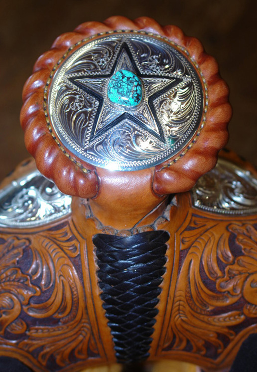 Sterling & Turquoise Horn Cap